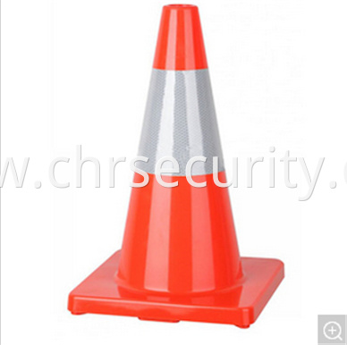 Reflective Tape 18 Flexible Bright Orange PVC Traffic Cone_1